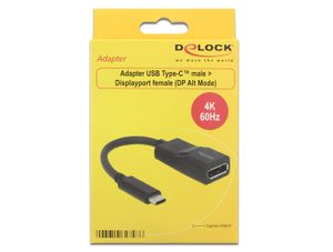 DeLOCK 62748 USB grafische adapter 4096 x 2160 Pixels Zwart