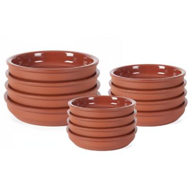 Tapas schaaltjes Zaragossa -16-14-12 cm - 12x stuks - hapjes serveerschalen - borden - bakjes Tapas schaaltjes Zaragossa -16-14-12 cm - 12x stuks - hapjes serveerschalen - borden - bakjes