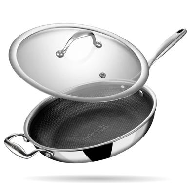 Stahl Cookware Koekenpan Hybrid ø 28 cm - inclusief glazen deksel