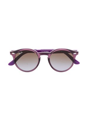 RAY-BAN JUNIOR lunettes de soleil bicolores à monture ronde - Violet
