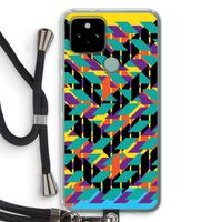 Skew Bee 1: Pixel 5 Transparant Hoesje met koord