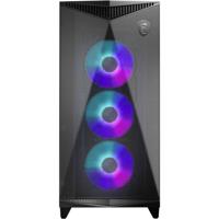 MSI MPG GUNGNIR 300R AIRFLOW Midi-tower PC-behuizing Zwart 3 voorgeïnstalleerde LED-ventilators, 1 voorgeïnstalleerde LED-ventilator, Zijvenster, Stoffilter