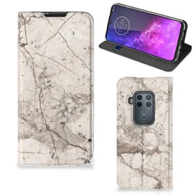 Motorola One Zoom | Standcase | Marmer Beige