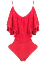 Brigitte ruffled bodysuit - Rouge