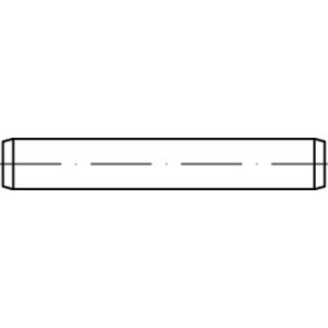 TOOLCRAFT TO-5436777 Cilindrische pen 16 mm Staal 1 stuk(s)