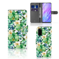 Samsung Galaxy S20 Hoesje Orchidee Groen - thumbnail