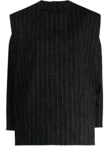 Toogood The Parchmenter striped top - Noir