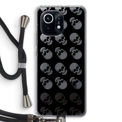 Musketon Skulls: Xiaomi Mi 11 Transparant Hoesje met koord