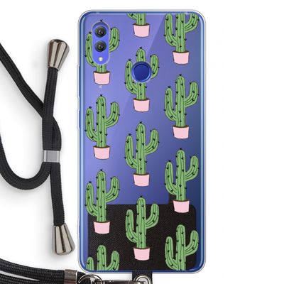 Cactus Lover: Honor Note 10 Transparant Hoesje met koord