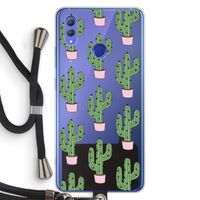 Cactus Lover: Honor Note 10 Transparant Hoesje met koord Cactus Lover: Honor Note 10 Transparant Hoesje met koord