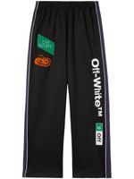 Off-White pantalon de jogging à patch logo - Noir