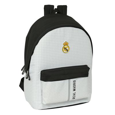 Laptoptas Real Madrid C.F. 24/25 Wit Grijs 31 x 44 x 18 cm 15,6"