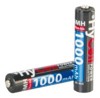HyCell Oplaadbare batterij | NiMH | micro AAA | Typ 1000 mAh (min. 800 mAh) | 1,2 V| 4 stuks - 5030662 5030662 - thumbnail