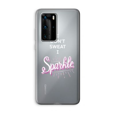 Sparkle quote: Huawei P40 Pro Transparant Hoesje