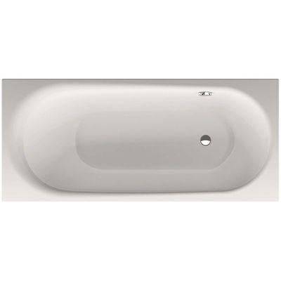 Bette Comodo bad 180x80cm voeteind rechts overloop achter wit 1641-000