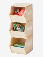 Verticaal meubel 3 bakken Toys hout Verticaal meubel 3 bakken Toys hout