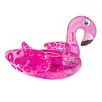 Opblaasbare Flamingo XL Glitter Roze (150cm) - thumbnail