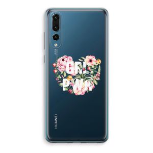 GRL PWR Flower: Huawei P20 Pro Transparant Hoesje