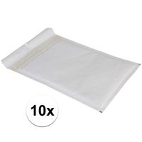 10x Luchtkussen enveloppen wit 26 x 18 cm - Enveloppen