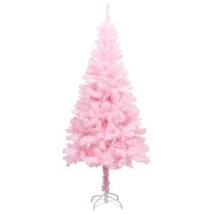 Kunstkerstboom met standaard 150 cm PVC roze