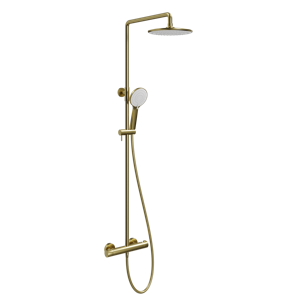 Linie Neptunus opbouw regendoucheset thermostatische kraan brushed gold