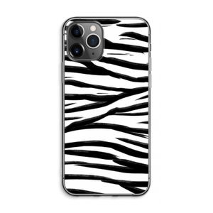 Zebra pattern: iPhone 11 Pro Max Transparant Hoesje