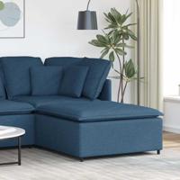 Modulaire voetenbank module 100x100x48 cm blauw