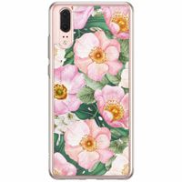 Huawei P20 siliconen hoesje - Spring floral