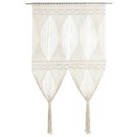 VidaXL Gordijn macramé 140x240 cm katoen