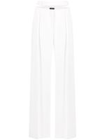 Mugler pantalon ample à découpes - Blanc