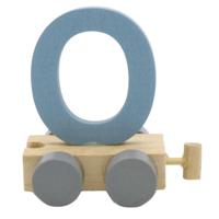 JeP kids houten treinletter O-blauw