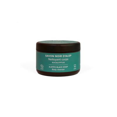 Najel Aleppo zeep scrub zwart eucalyptus