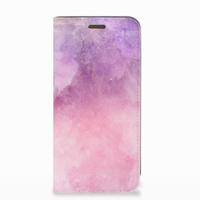 Bookcase Motorola Moto E5 Play Pink Purple Paint