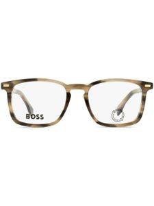 BOSS lunettes de soleil à monture rectangulaire - Gris