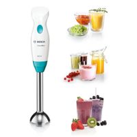 Bosch Haushalt MSM2410DW Staafmixer 400 W Met mixbeker Wit, Lichtblauw - thumbnail