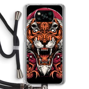 Tiger and Rattlesnakes: Xiaomi Poco X3 NFC Transparant Hoesje met koord