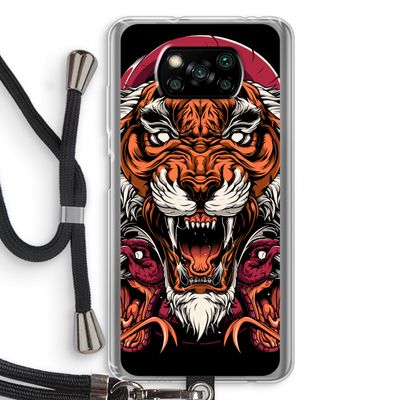 Tiger and Rattlesnakes: Xiaomi Poco X3 NFC Transparant Hoesje met koord