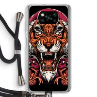 Tiger and Rattlesnakes: Xiaomi Poco X3 NFC Transparant Hoesje met koord