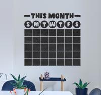 Krijtbord sticker kalender maand