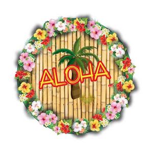 50x Bierviltjes Hawaii thema print