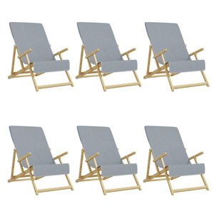 The Living Store Strandhanddoek - Grijs - 60 x 135 cm - Zacht en anti-slip materiaal