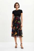 Gecombineerde midi-jurk M. Christian Lacroix - BLACK - XL