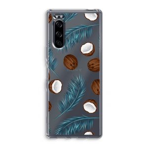 Kokosnoot roze: Sony Xperia 5 Transparant Hoesje