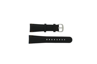 Horlogeband Hugo Boss 659302084 / 1512307 / 1512308 / HB-33-1-14-2081 Leder Zwart 24mm