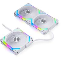 Lian Li UNI FAN SL120V2 Triple Pack case fan RGB leds, 4-pins PWM fan-connector, incl. controller - thumbnail