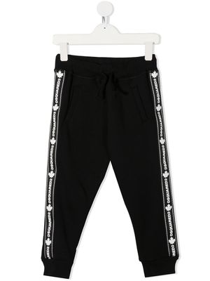 DSQUARED2 KIDS pantalon de jogging à logo - Noir