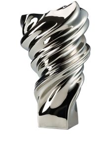 Rosenthal vase Squall en porcelaine à effet métallisé - Argent