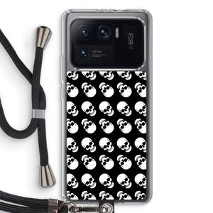 Musketon Skulls: Xiaomi Mi 11 Ultra Transparant Hoesje met koord