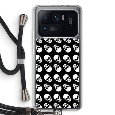 Musketon Skulls: Xiaomi Mi 11 Ultra Transparant Hoesje met koord