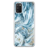 Samsung Galaxy A03s siliconen hoesje - Marble sea Samsung Galaxy A03s siliconen hoesje - Marble sea